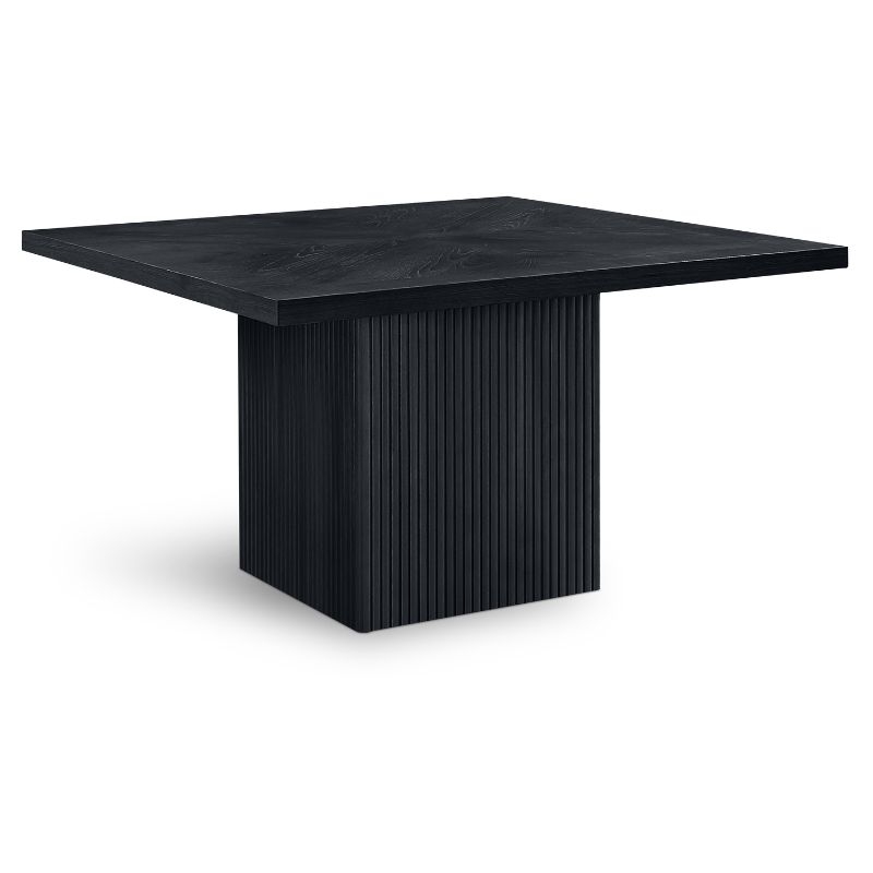 Picture of 24" Black Finish Solid Wood Fluted Base Dining Table