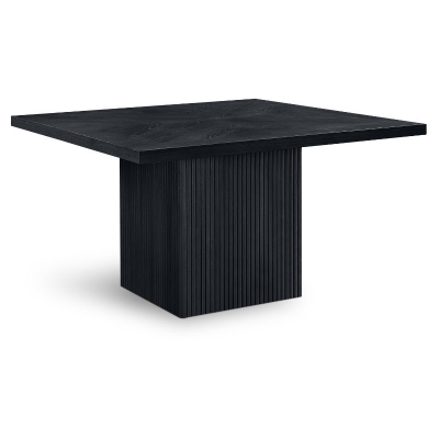 Picture of Black Finish Oak Wood Dining Table
