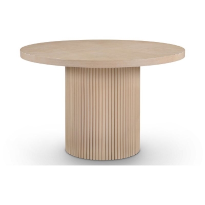 Picture of Oak Wood Veneer MDF Top Dining Table