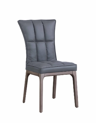 Picture of Modern Tufted Side Chair w/ Solid Wood Frame