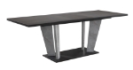 Picture of 71" Gray Bronze Marble Dining Table