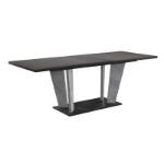 Picture of 71" Gray Bronze Marble Dining Table