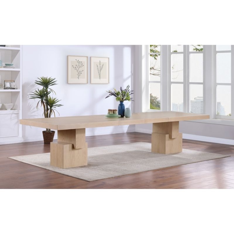 Picture of 96" to 144" Oak Veneer Extendable Dining Table