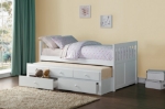 Picture of Twin Trundle Bed with Captain Headboard