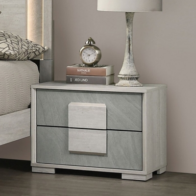 Picture of White Wash/Stone Gray Night Stand