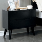 Picture of White and Black Night Stand