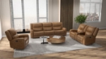 Picture of Genuine Leather Recliner Sofa , Loveseat and Chair