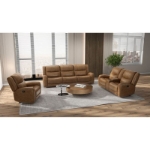 Picture of Genuine Leather Recliner Sofa , Loveseat and Chair