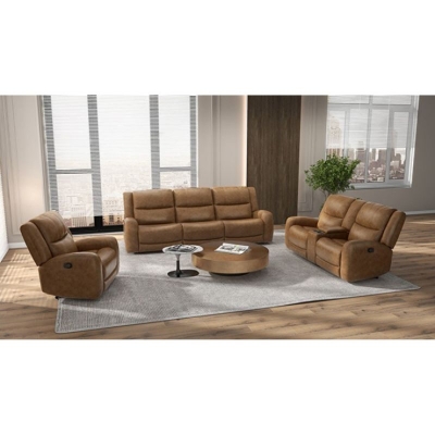 Picture of Genuine Leather Recliner Sofa , Loveseat and Chair