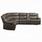 Picture of Taupe Leather Sectional