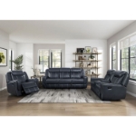 Picture of Leather Recliner Sofa, Loveseat and Chair
