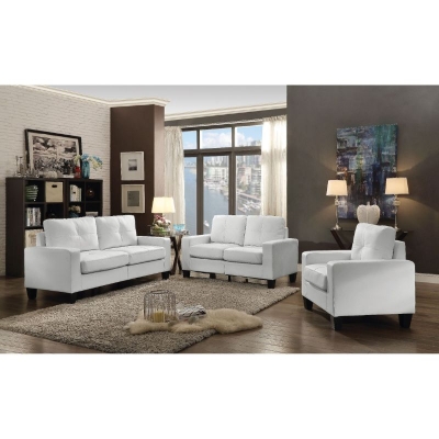 Picture of Faux Leather Sofa, Loveseat and Chair