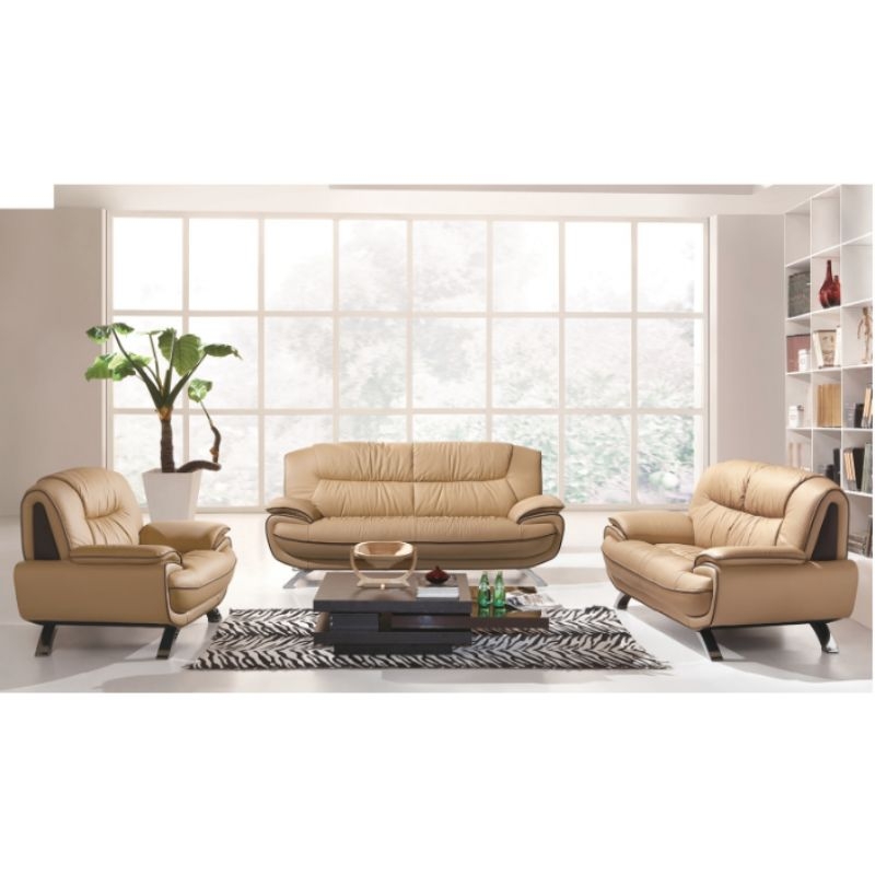 Picture of Genuine leather stationary Sofas, Loveseat and Chairs