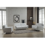 Picture of Genuine leather stationary sofas and Loveseat