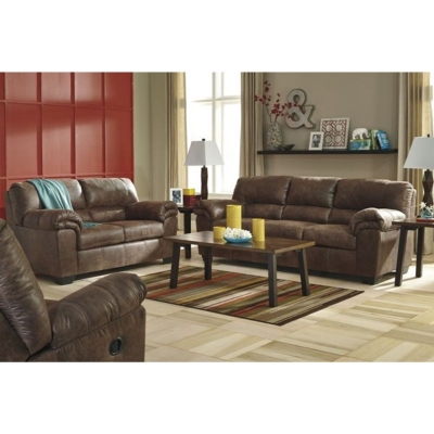 Picture of BONDED LEATHER STATIONARY SOFAS, LOVESEAT AND SOFA BED