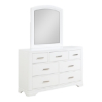 Picture of Cherry or White Dresser and Mirror