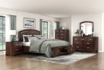 Picture of Twin and Full Platform Bed with Footboard Storage