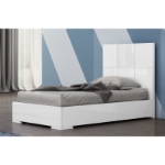 Picture of White Twin Bed w/trundle or w/o trundle