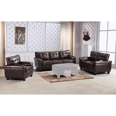 Picture of Faux Leather Sofa, Loveseat and Chair