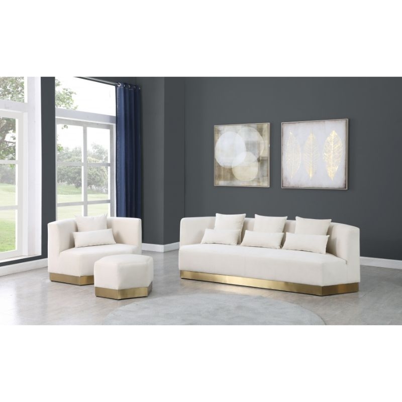 Picture of Velvet Sofa , Chair and Ottoman