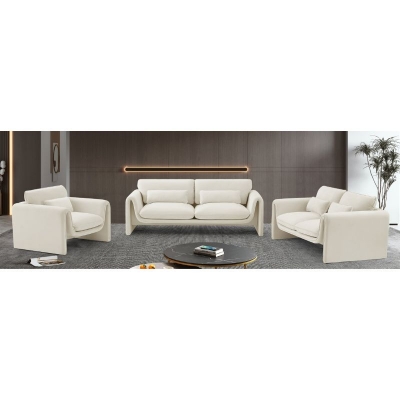 Picture of Velvet Loveseat, Sofa and Chair