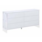 Picture of Gloss White 6 Drawers Buffet