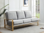 Picture of Gold/Silver Frame Velvet Full Size Sofa