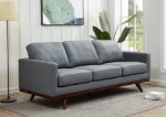 Picture of Wood Base Leather Full Size Sofa