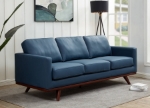 Picture of Wood Base Leather Full Size Sofa