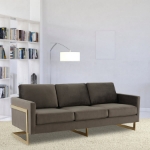 Picture of Gold Frame Velvet Full Size Sofa