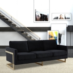 Picture of Gold Frame Velvet Full Size Sofa