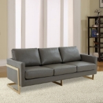 Picture of Gold Frame Leather Full Size Sofa