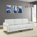 Picture of Gold Frame Leather Full Size Sofa