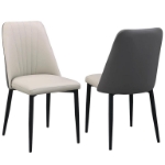 Picture of Matte black finish Dining Chair