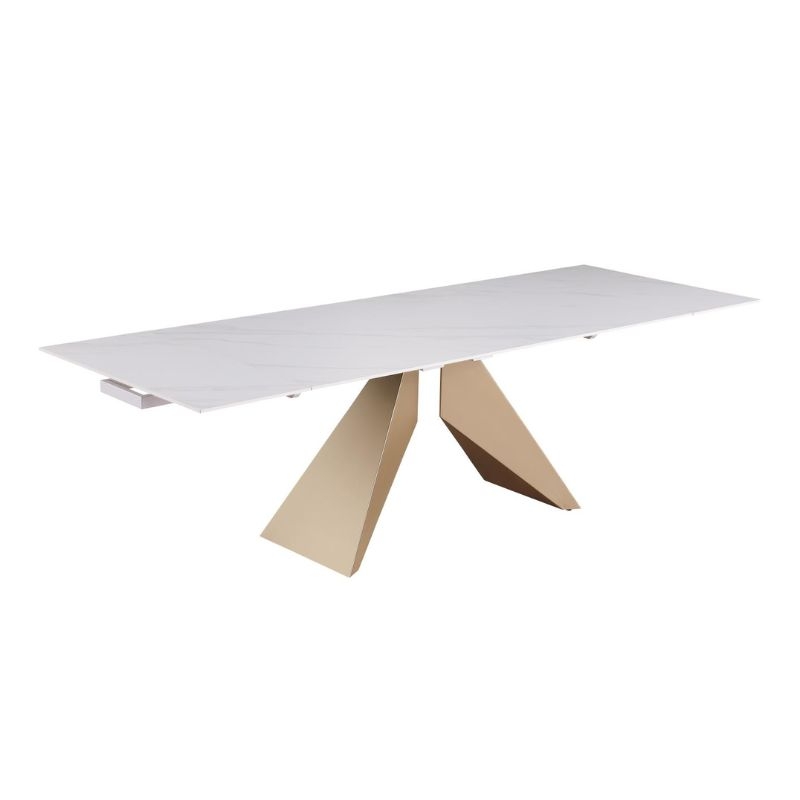 Picture of 71-102" Extendable Marbleized Dining Table