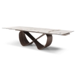 Picture of 79/99/119" Extendable marbleized Dining Table