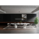 Picture of White or Black Rectangular Dining Table