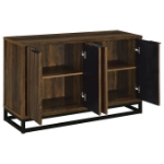 Picture of Dark Pine 4 Door Accent Cabinet