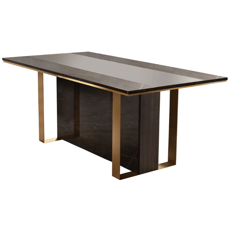 Picture of 79/95/111" Wood veneer extendable Dining Table