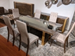 Picture of 79/95/111" Wood veneer extendable Dining Table