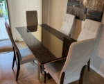 Picture of 79/95/111" Wood veneer extendable Dining Table