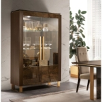 Picture of 52" inch 2 Door Curio and 30" inch 1 Door Vitrine Left/Right - 32"/52"W x 19"D x 79"H