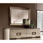 Picture of Wood veneer High Gloss Lacquer Dresser and Mirror