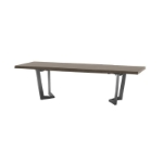 Picture of 79/98/118" Solid Wood Extendable Dining Table