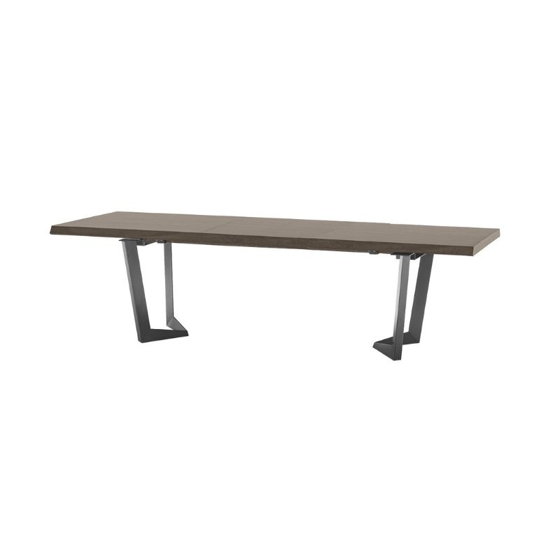 Picture of 79/98/118" Solid Wood Extendable Dining Table