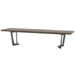 Picture of 79/98/118" Solid Wood Extendable Dining Table