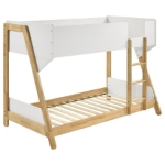 Picture of Twin Bunk Bed White and Natural