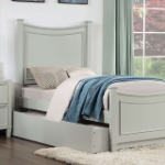 Picture of Grey/White Twin Bed w/trundle or w/o trundle