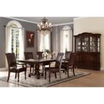 Picture of 47.75" - 24"(w/Leaf) Brown cherry Dining Table