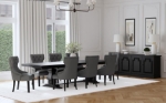 Picture of 94"-126.25" Black Extendable Dining Table